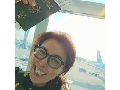 홍지민 힐링 여행 중 몰라보게 달라진 미모 공개