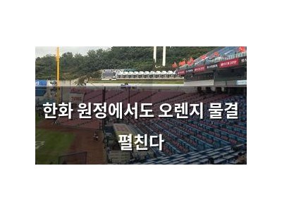 한화 원정에서도 오렌지 물결 펼친다